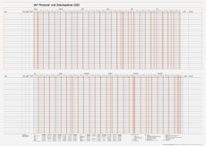 RIDO Urlaubsplaner 2025 - max. 30 Mitarbeiter, 86 x 61 cm mit Ferienterminen  - Saisonartikel 2025