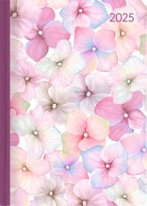 ALPHA Taschenkalender Ladytimer Blossoms - 1 Woche / 2 Seiten, 10,7 x 15,2 cm Taschenkalender 2025