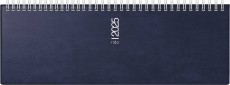 RIDO Tischkalender Modell septant - 1 Woche / 2 Seiten, 30,5 x 10,5 cm quer, dunkelblau 2025 30,5 cm