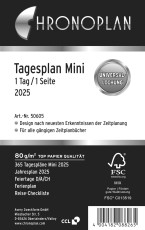 CHRONOPLAN Ersatzkalendarium Tagesplan - Mini, 1 Tag / 1 Seite Saisonartikel Tagesplan 2025 Mini