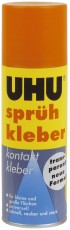 UHU Sprühkleber - TRANSPARENT+PERMANENT, 200 ml Dose Sprühkleber 200 ml Dose