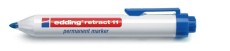 EDDING Permanentmarker Retract 11 - 1,5 - 3 mm, blau Permanentmarker blau 1,5 - 3 mm Rundspitze Ja