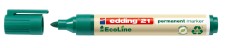 EDDING 21 Permanentmarker EcoLine - 1,5 - 3 mm, grün, nachfüllbar Permanentmarker grün 1,5 - 3 mm