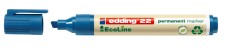 EDDING 22 Permanentmarker EcoLine - 1 - 5 mm, blau, nachfüllbar Permanentmarker blau 1 - 5 mm