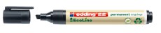 EDDING 22 Permanentmarker EcoLine - 1 - 5 mm, schwarz, nachfüllbar Permanentmarker schwarz 1 - 5 mm