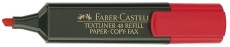 FABER CASTELL Textmarker TL 48 REFILL - nachfüllbar, rot Textmarker rot 1, 2 und 5 mm