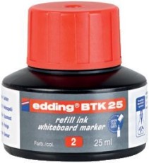 EDDING BTK 25 Nachfülltusche - für Boardmarker, 25 ml, rot Nachfülltinte rot 25 ml