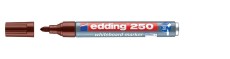 EDDING 250 Boardmarker - nachfüllbar, 1,5 - 3 mm, braun Boardmarker braun 1,5 - 3 mm Rundspitze