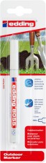 EDDING 8055 Outdoormarker - 1 - 2 mm, weiß, Blister Lackmarker weiß 1 - 2 mm Rundspitze