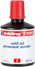 EDDING T 100 Nachfülltinte - 100 ml, rot Nachfülltinte rot 100 ml