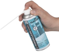 DURABLE Druckluftspray Reiniger - 400 ml Druckreiniger EDV-Arbeitsplatz sowie Foto- und Filmkameras