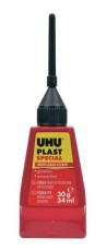 UHU PLAST SPEZIAL, Flasche mit Feindosierspitze mit 30 g Spezialkleber 30 g