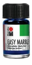 MARABU easy marble - Ultramarinblau dunkel 055, 15 ml Marmorierfarbe ultramarinblau 15 ml