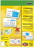 SIGEL Visitenkarten - A4, 100 Stück, beidseitig weiß Visitenkarten weiß 200 g/qm 85 x 55 mm