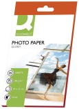 Q-Connect® Inkjet-Photopapiere - 10x15 cm, hochglänzend, 180 g/qm, 25 Blatt Fotopapier 10 x 15 cm