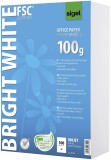 SIGEL Office Papier BRIGHT WHITE, ultraweiß, 100 g/qm, A4, 500 Blatt Inkjetpapier 100 g/qm