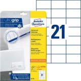 Avery Zweckform® 6174 Universal-Etiketten ultragrip - 70 x 42,3 mm, weiß, 630 Etiketten, permanent