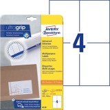 Avery Zweckform® 6120 Universal-Etiketten ultragrip - 105 x 148 mm, weiß, 120 Etiketten, permanent