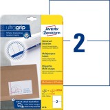 Avery Zweckform® 6176 Universal-Etiketten ultragrip - 210 x 148 mm, weiß, 60 Etiketten, permanent