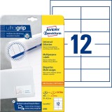 Avery Zweckform® 4781 Universal-Etiketten ultragrip - 97 x 42,3 mm, weiß, 360 Etiketten, permanent