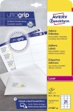 Avery Zweckform® L7160-40 Adress-Etiketten - 63,5 x 38,1 mm, weiß, 840 Etiketten/40 Blatt, permanent, für C6 Kuverts