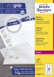 Avery Zweckform® L7160-100 Adress-Etiketten - 63,5 x 38,1 mm, weiß, 2.100 Etiketten/100 Blatt, permanent, für C6 Kuverts