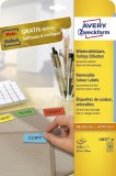 Avery Zweckform® L6037-20 Etiketten - 25,4 x 10 mm, gelb, 3.780 Etiketten/20 Blatt, wiederablösbar