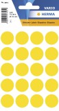 Herma 1871 Vielzwecketiketten - gelb, Ø 19 mm, matt, 100 Stück Farb-/Markierungs-Punkte ø 19 mm