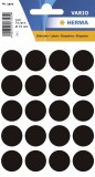 Herma 1879 Vielzwecketiketten - schwarz, Ø 19 mm, matt, 100 Stück Farb-/Markierungs-Punkte rund 20