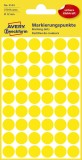 Avery Zweckform® 3144 Markierungspunkte - Ø 12 mm, 5 Blatt/270 Etiketten, gelb Markierungspunkte