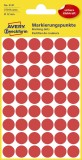 Avery Zweckform® 3141 Markierungspunkte - Ø 12 mm, 5 Blatt/270 Etiketten, rot Markierungspunkte