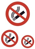 Herma 5736 Hinweisetiketten Nicht rauchen - wetterfest Hinweisetiketten 84 x 120 mm Nicht rauchen 3