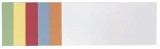 Franken Moderationskarte - Rechteck, 205 x 95 mm, sortiert, 250 Stück Moderationskarte Rechtecke