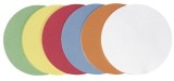 Franken selbstklebende Moderationskarte - Kreis mittel, 140 mm, sortiert, 300 Stück Kreise 130 g/qm