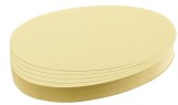 Franken Moderationskarte - Oval, 190 x 110 mm, gelb, 500 Stück Moderationskarte Ovale 19 x 11 cm
