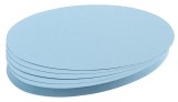 Franken Moderationskarte - Oval, 190 x 110 mm, hellblau, 500 Stück Moderationskarte Ovale 130 g/qm