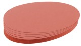 Franken Moderationskarte - Oval, 190 x 110 mm, rot, 500 Stück Moderationskarte Ovale 19 x 11 cm rot