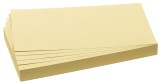 Franken Moderationskarte - Rechteck, 205 x 95 mm, gelb, 500 Stück Moderationskarte Rechtecke gelb