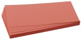 Franken Moderationskarte - Rechteck, 205 x 95 mm, rot, 500 Stück Moderationskarte Rechtecke rot