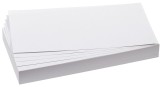 Franken Moderationskarte - Rechteck, 205 x 95 mm, weiß, 500 Stück Moderationskarte Rechtecke weiß