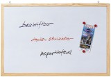 Franken Schreibtafel - 40 x 30 cm, magnetisch, weiß lackiert Schreibtafel lackiert 40 cm 30 cm Holz