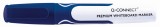 Q-Connect® Whiteboard Marker Premium - 3 mm, blau Boardmarker blau 3 mm Rundspitze