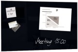 SIGEL Glas-Magnetboard Artverum - schwarz, 78 x 48 cm Magnettafel schwarz 78 cm 48 cm 1,5 cm