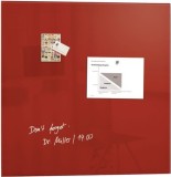 SIGEL Glas-Magnetboard Artverum - rot, 100 x 100 cm Magnettafel rot 100 cm 100 cm 1,5 cm