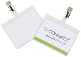 Q-Connect® Namensschilder - mit Clip, geschlossen, 90 x 60 mm mit Clip, geschlossen Namensschild