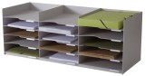Paperflow Formularbox für Rollladenschrank easyOffice grau Sortierablage 85,7 x 32,3 x 33,0 cm grau