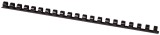 Q-Connect® Plastik-Binderücken, 12 mm, für 95 Blatt, schwarz, 100 Stück Spiralbinderücken