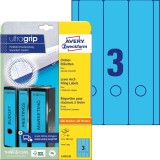 Avery Zweckform® L4753-20 Ordner-Etiketten - breit/lang, (A4 - 20 Blatt) 60 Stück, blau blau 61 mm