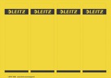 Leitz 1685 PC-beschriftbare Rückenschilder - Papier, kurz/breit,100 Stück, gelb Rückenschild gelb