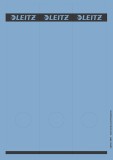 Leitz 1687 PC-beschriftbare Rückenschilder - Papier, lang/breit, 75 Stück, blau Rückenschild blau